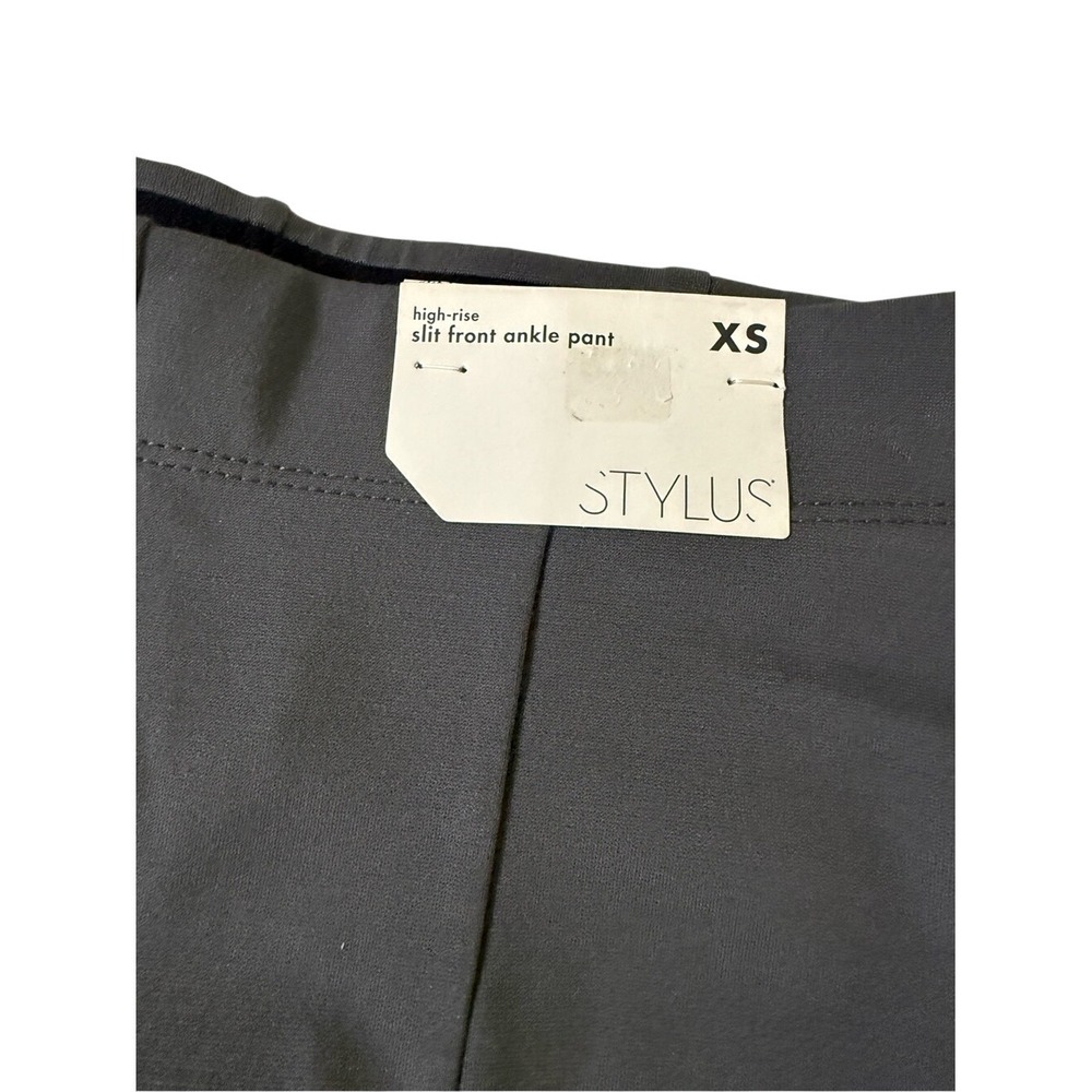 STYLUS Women's Tailored Ankle Pants - Charcoal Gray size XS - Picture 4 of 12